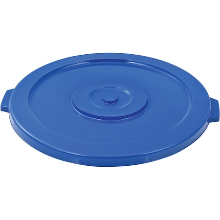 Global Industrial Flat Lid, Blue, Plastic 240463BL